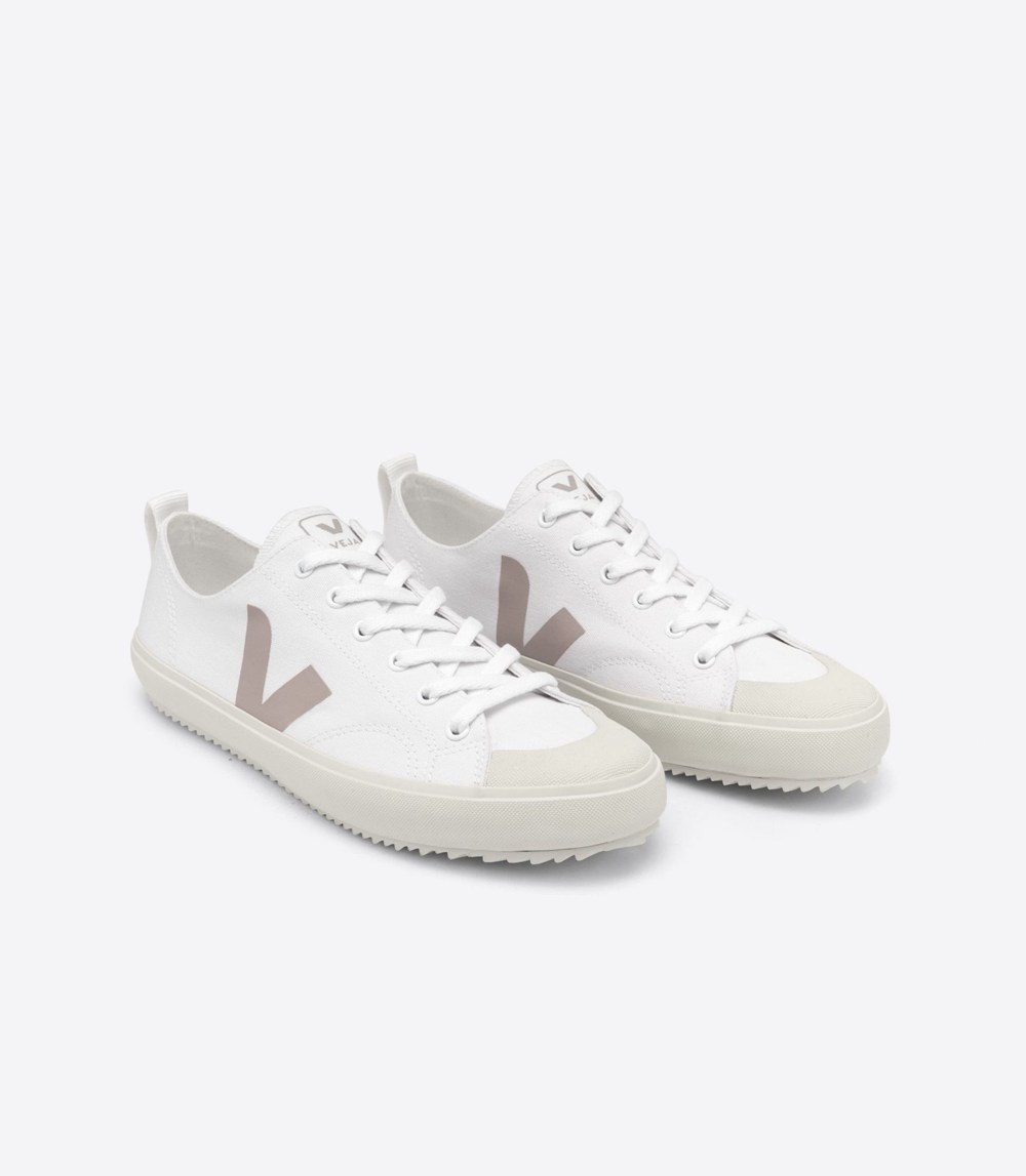 Veja Sneakers Womens - Nova Canvas - White/Pink - 0573CJESK